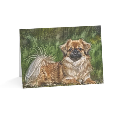 Tibetan Spaniel Greeting Cards – Companion Dog Breed Art Set