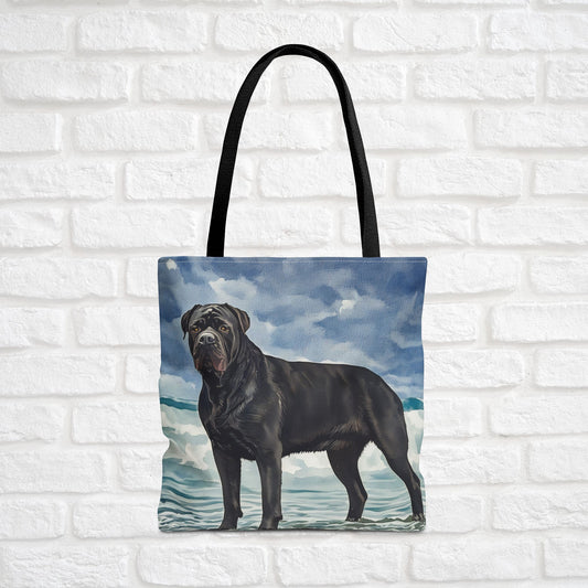 Cane Corso Tote Bag | Dog Lover Gift | Stylish Reusable Canvas Bag with Elegant Cane Corso Art