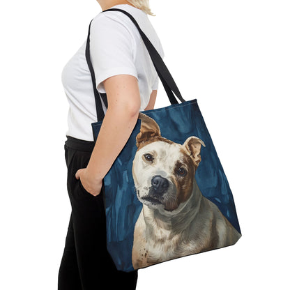 Staffordshire Bull Terrier Tote Bag – Watercolor Dog Lover Gift