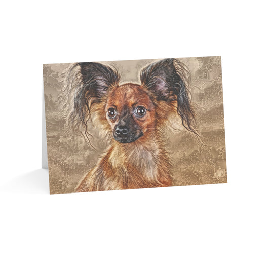 Russian Toy Greeting Cards – Elegant Small Dog Lover Stationery – Artistic Russian Toy Design