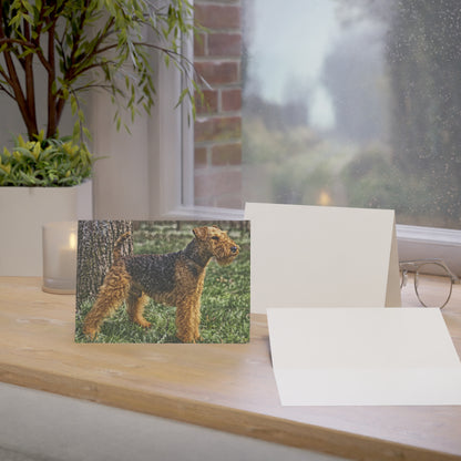 Welsh Terrier Greeting Cards – Bold Dog Lover Gift – Artistic Terrier Design