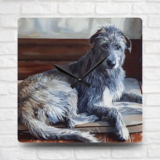 Pyrenean Shepherd Wall Clock – Cheerful Dog Lover Gift – Watercolor Pyrenean Shepherd Art