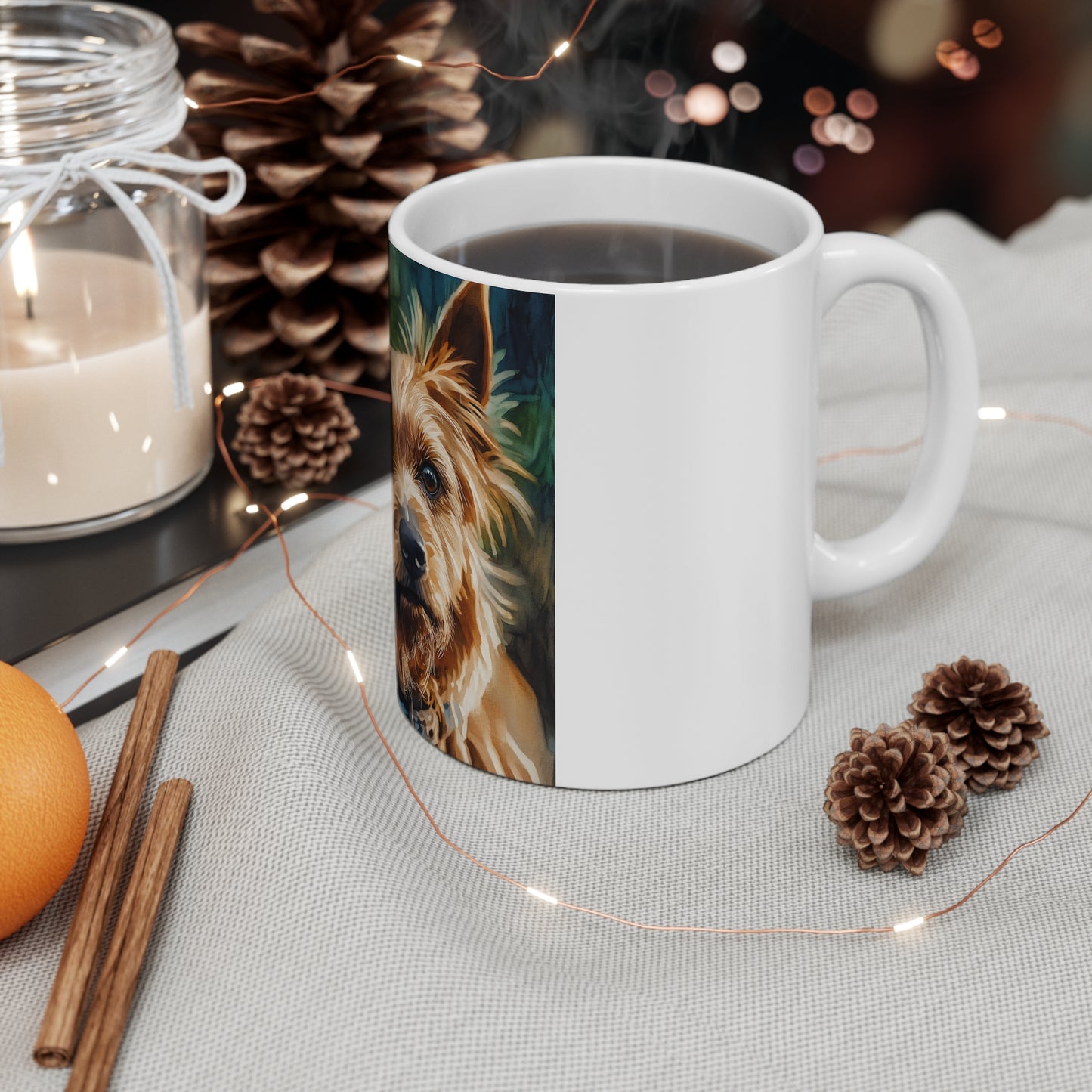 Australian Terrier Coffee Mug | Lively Dog Lover Gift | Ceramic Tea & Coffee Cup