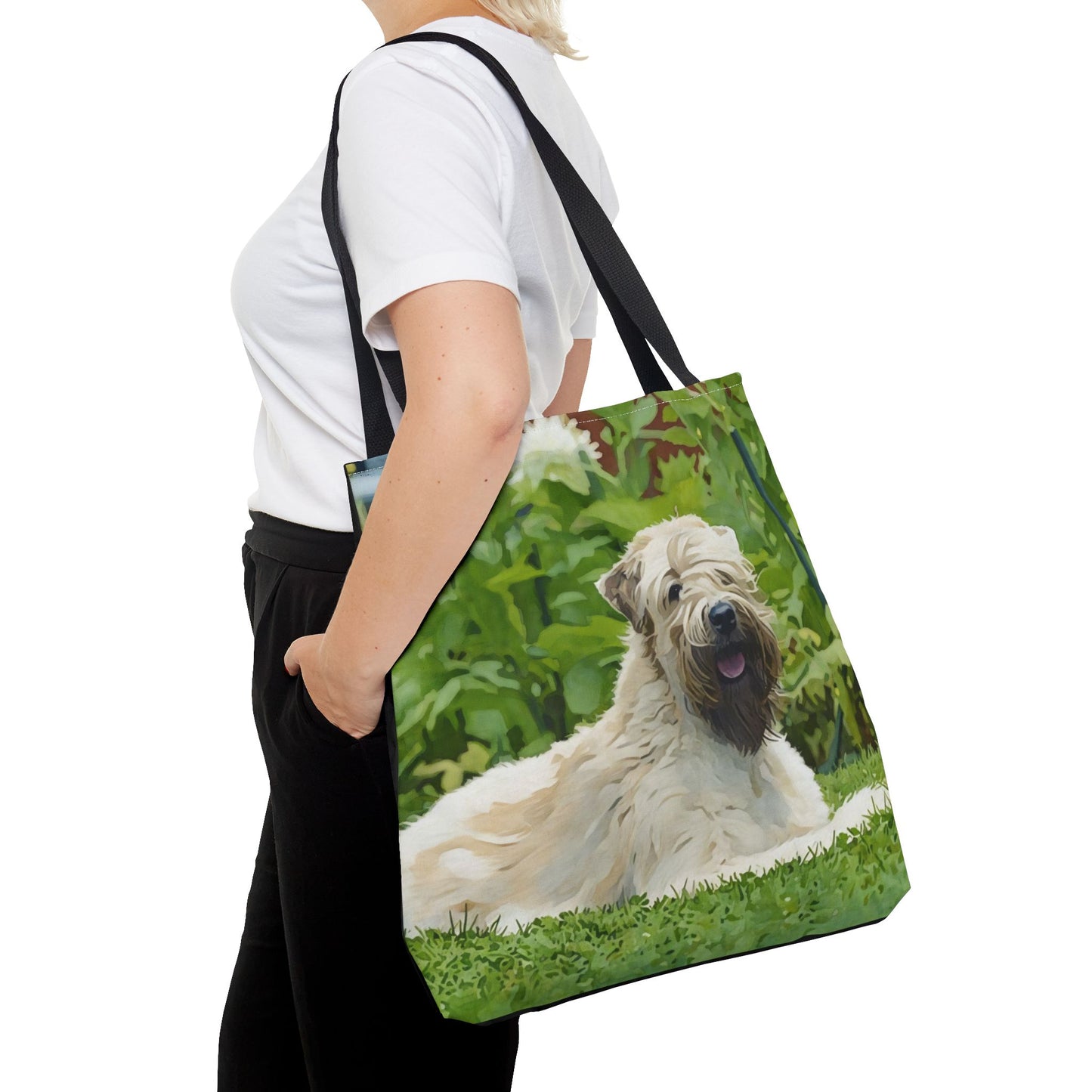 Soft-Coated Wheaten Terrier Tote Bag – Watercolor Dog Lover Gift