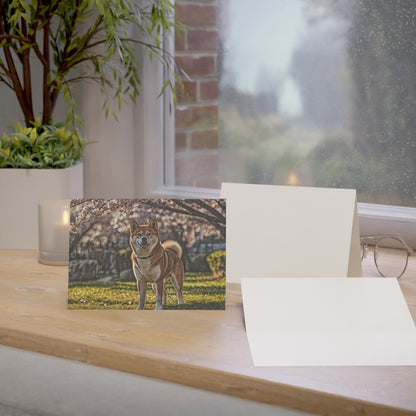 Shiba Inu Greeting Cards – Adorable Dog Lover Stationery – Artistic Shiba Inu Design