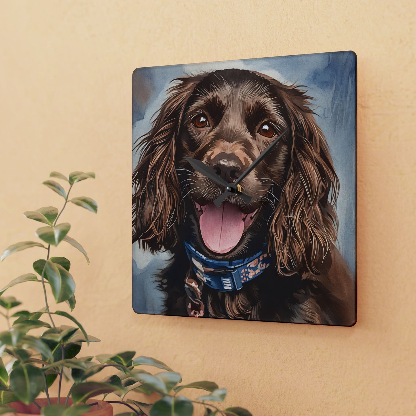 Boykin Spaniel Wall Clock | Dog Lover Gift | Custom Dog Breed Acrylic Clock