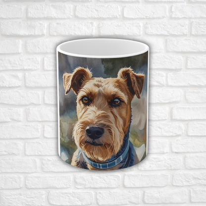 Airedale Terrier Coffee Mug | King of Terriers Gift | Sturdy Dog Lover Cup
