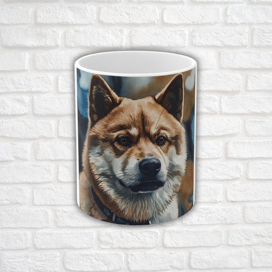 Akita Coffee Mug | Loyal Dog Lover Gift | Noble Japanese Breed Ceramic Cup