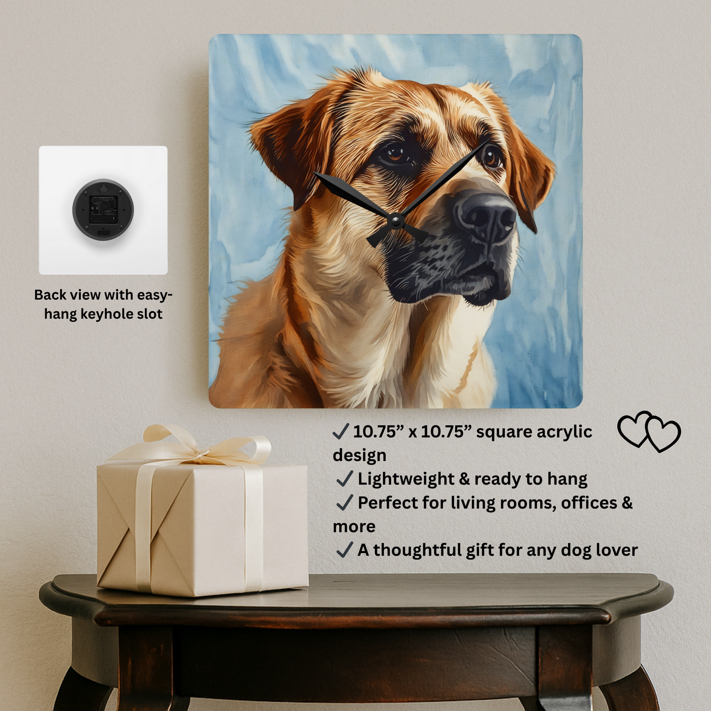 Anatolian Shepherd Dog Wall Clock | Loyal Guardian Gift | Decorative Acrylic Clock