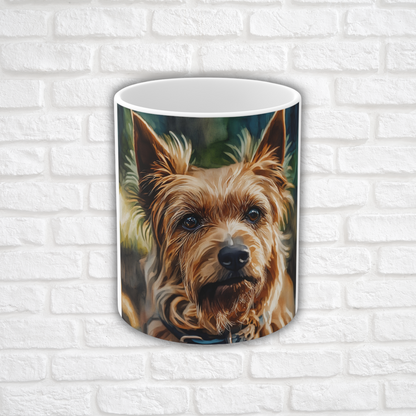 Australian Terrier Coffee Mug | Lively Dog Lover Gift | Ceramic Tea & Coffee Cup