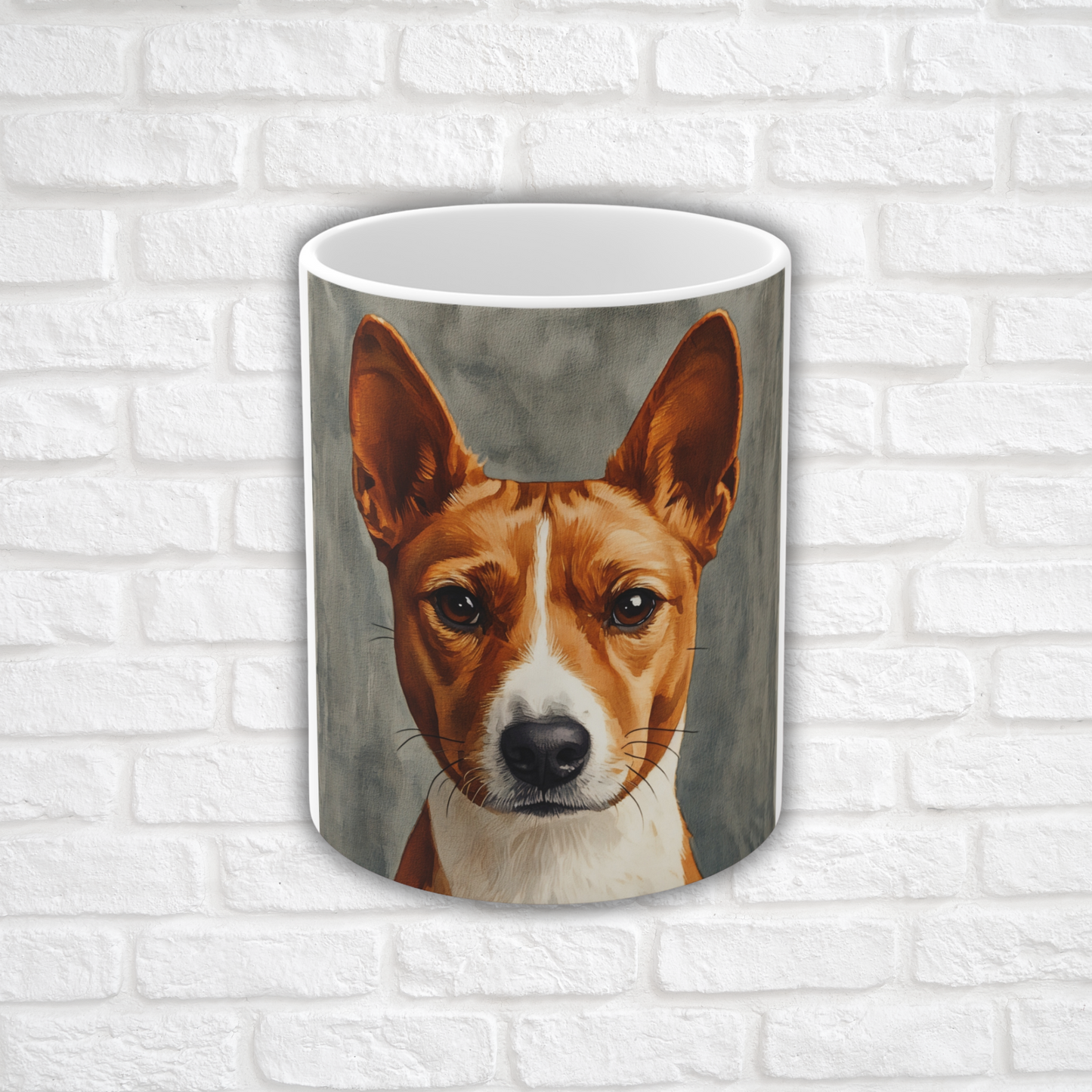 Basenji Coffee Mug | Unique Barkless Dog Gift | Ceramic Dog Lover Cup