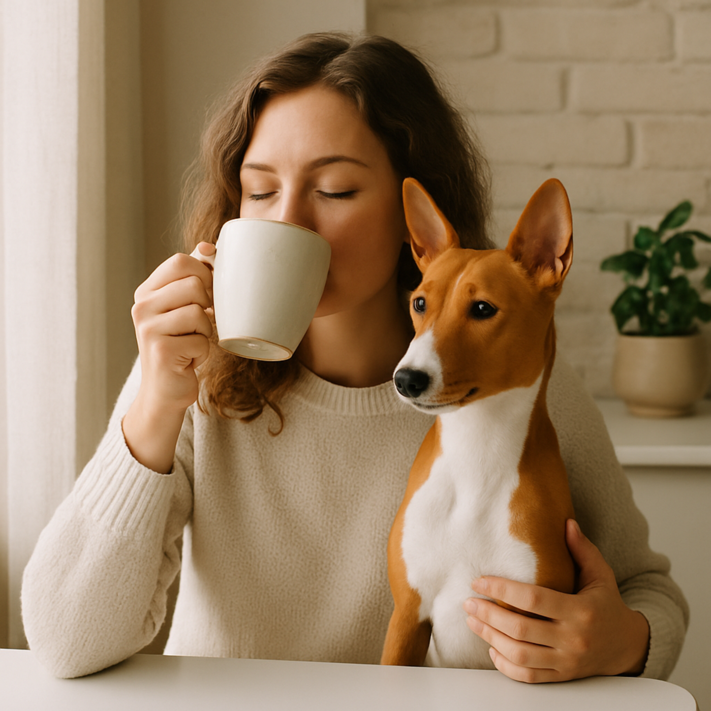 Basenji Coffee Mug | Unique Barkless Dog Gift | Ceramic Dog Lover Cup