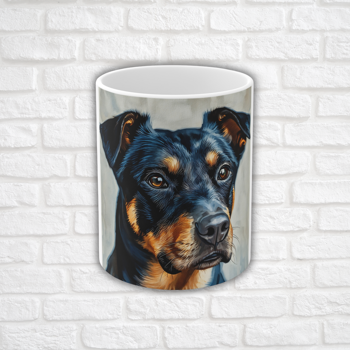 Beauceron Coffee Mug | Dog Lover Gift | Watercolor Beauceron Art | 11oz Ceramic Cup