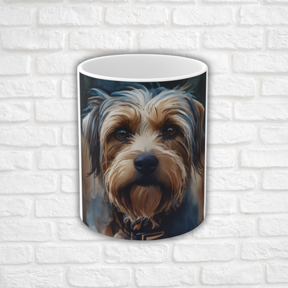Biewer Terrier Coffee Mug | Dog Lover Gift | Watercolor Biewer Terrier Art | 11oz Ceramic Mug
