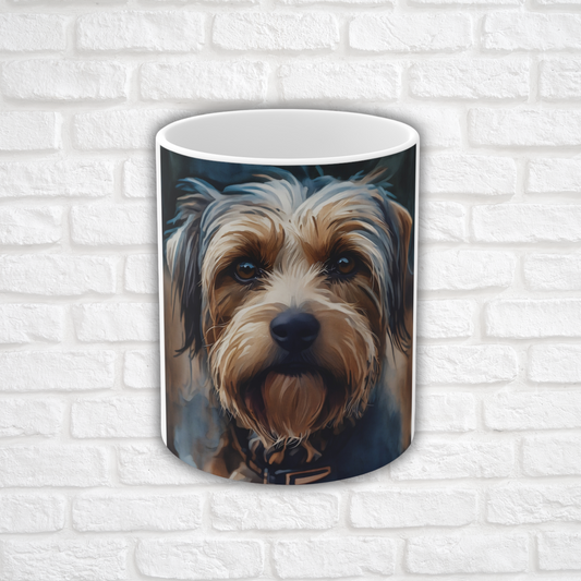 Biewer Terrier Coffee Mug | Dog Lover Gift | Watercolor Biewer Terrier Art | 11oz Ceramic Mug