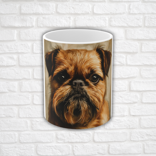 Brussels Griffon Coffee Mug | Dog Lover Gift | Ceramic Coffee Cup with Brussels Griffon Art