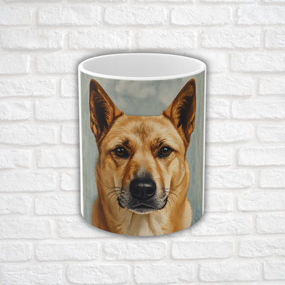 Canaan Dog Coffee Mug | Dog Lover Gift | Durable Ceramic Cup with Elegant Canaan Dog Art