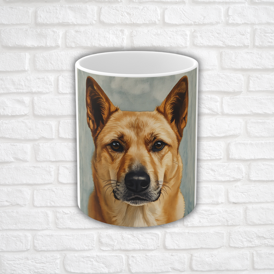 Canaan Dog Coffee Mug | Dog Lover Gift | Durable Ceramic Cup with Elegant Canaan Dog Art