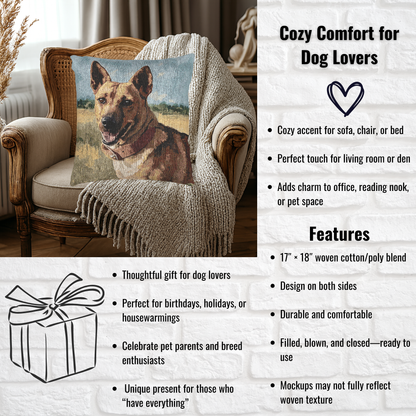 Carolina Dog Woven Decorative Pillow – Dog Lover Home Décor Gift