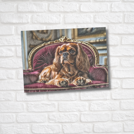 Cavalier King Charles Spaniel Greeting Card Set - Oil-Painted Dog Art | Blank Inside | Envelopes Included