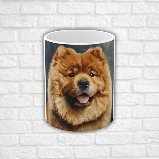 Chow Chow Coffee Mug – Elegant Watercolor Dog Lover Gift