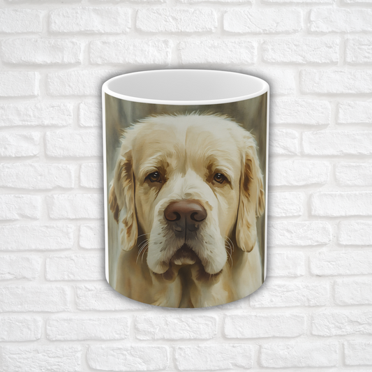 Clumber Spaniel Coffee Mug – Watercolor Dog Art for Spaniel Lovers