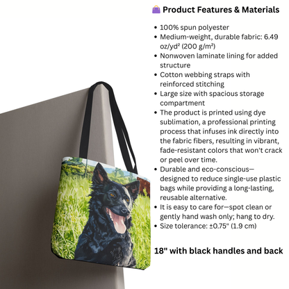 Croatian Sheepdog Tote Bag – Stylish Reusable Dog Lover Gift – Durable Polyester