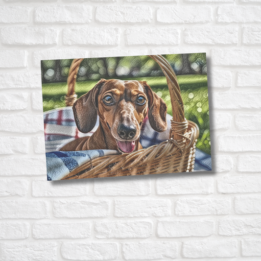 Dachshund Greeting Card Set - Oil-Painted Dog Art | Blank Inside | Envelopes Included