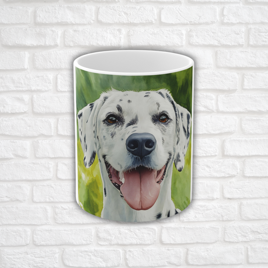 Dalmatian Coffee Mug – Classic Watercolor 11oz Ceramic Dog Lover Gift