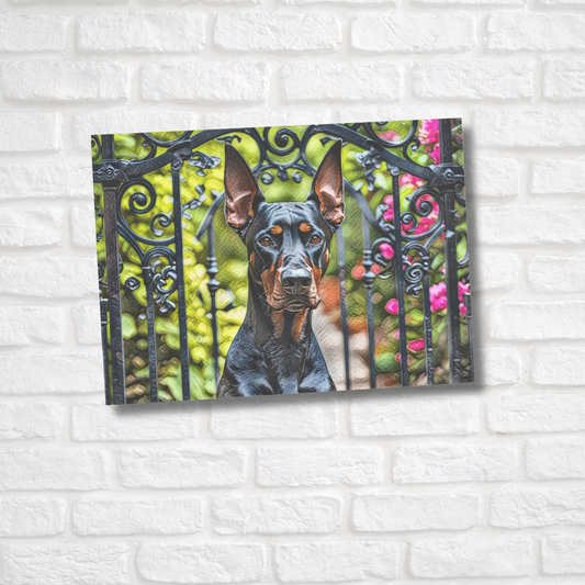 Doberman Greeting Card Set - Oil-Painted Dog Art | Blank Inside | Envelopes Included