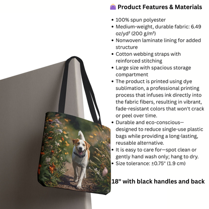Watercolor Drever Tote Bag | Swedish Hound Lover Gift