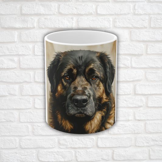 Estrela Mountain Dog Coffee Mug – Majestic Watercolor Dog Art – Gift for Mountain Dog Lovers