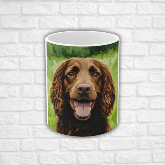 Field Spaniel Coffee Mug – Watercolor Dog Breed Art Gift