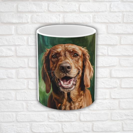 German Longhaired Pointer Coffee Mug – Watercolor Dog Art Gift
