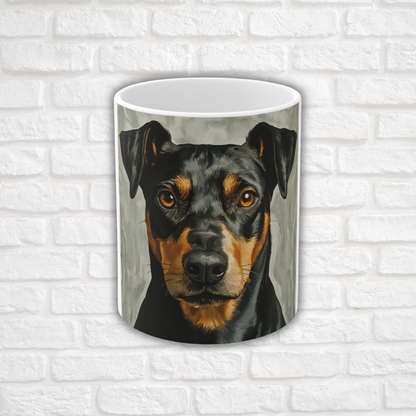 German Pinscher Coffee Mug – Watercolor Dog Lover Gift
