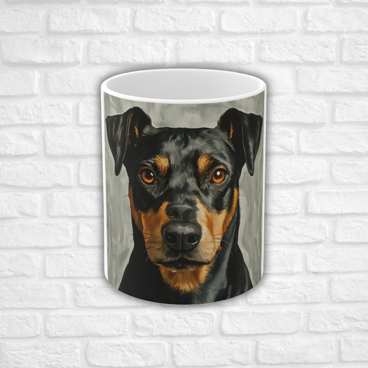 German Pinscher Coffee Mug – Watercolor Dog Lover Gift