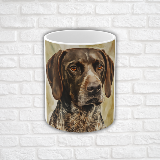 German Shorthaired Pointer Coffee Mug – Watercolor Dog Art Gift
