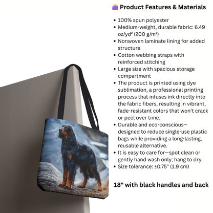 Gordon Setter Tote Bag – Watercolor Dog Breed Art Gift