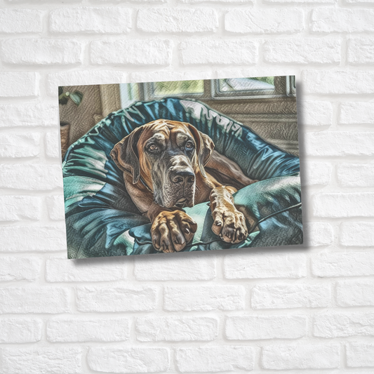 Great Dane Greeting Card Set - Oil-Painted Dog Art | Blank Inside | Envelopes Included
