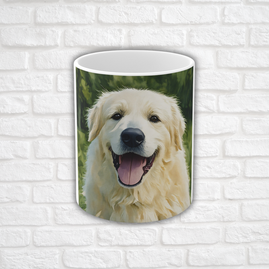 Great Pyrenees Coffee Mug – Watercolor Dog Lover Gift