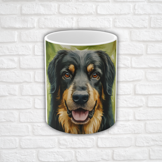Hovawart Coffee Mug | Rare Guardian Dog Gift | 11 oz Ceramic Mug with C Handle
