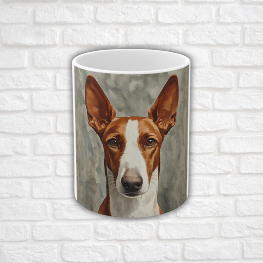 Ibizan Hound Coffee Mug | Sleek & Elegant Dog Gift | 11 oz Ceramic Mug with C Handle
