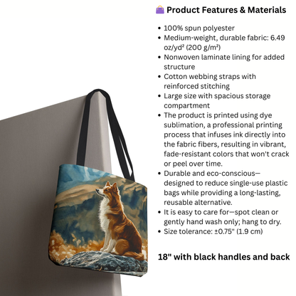 Icelandic Sheepdog Tote Bag | Nordic Reusable Dog Lover Gift
