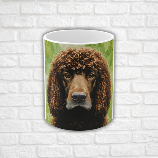 Irish Water Spaniel 11oz Ceramic Coffee Mug – Curly-Coated Dog Lover Gift