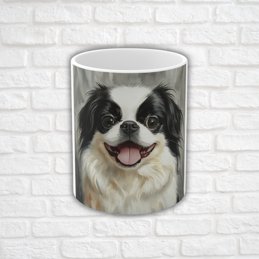 Japanese Chin 11oz Ceramic Coffee Mug – Regal & Affectionate Dog Lover Gift