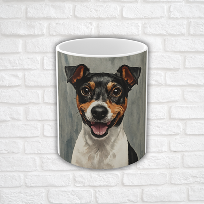 Japanese Terrier 11oz Ceramic Coffee Mug – Rare & Lively Dog Lover Gift