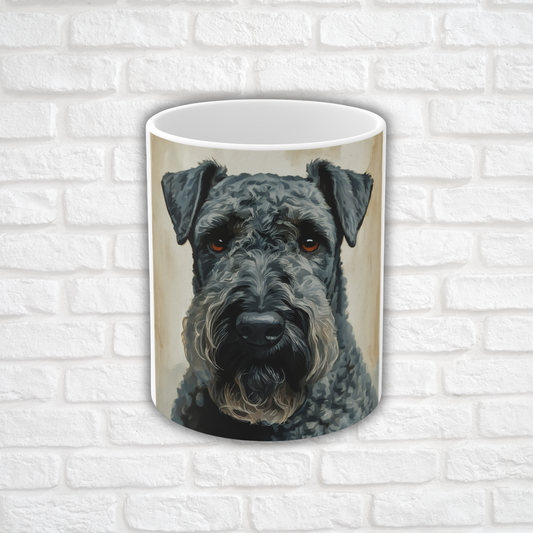 Kerry Blue Terrier Coffee Mug | 11oz Ceramic Dog Breed Cup with C-Handle