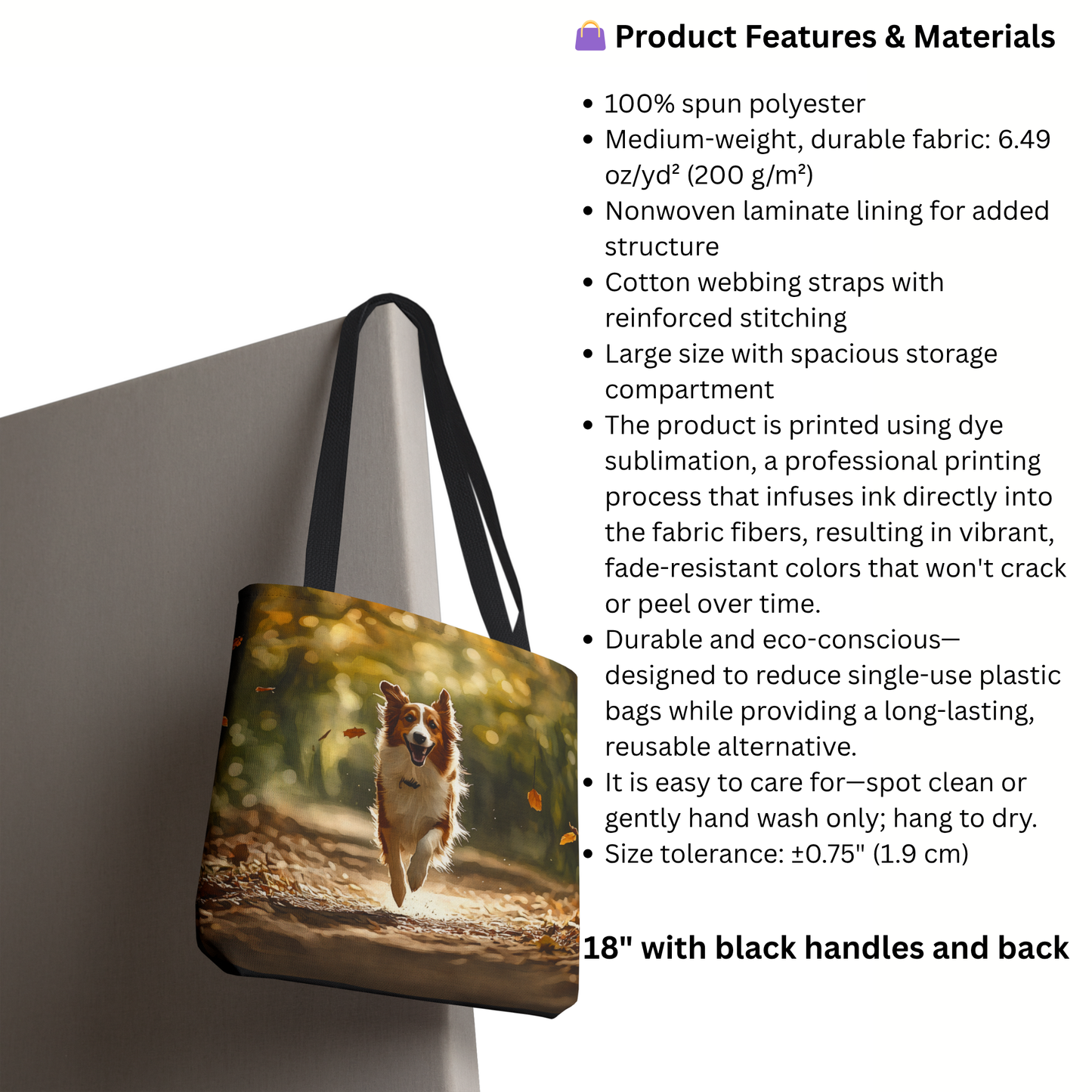 Kooikerhondje Tote Bag | Rare Dutch Spaniel Dog Gift | Reusable Tote