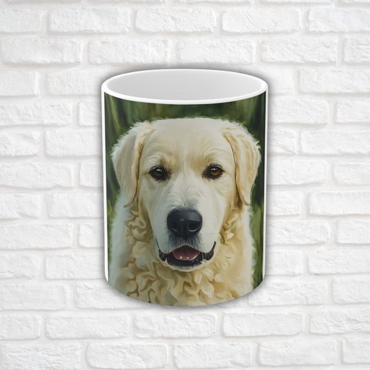 Kuvasz Coffee Mug | 11oz Ceramic Hungarian Guardian Dog Cup
