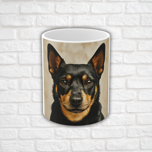 Lancashire Heeler Coffee Mug | 11oz Ceramic Rare Breed Dog Cup